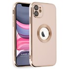 Microsonic Apple iPhone 12 Kılıf Flash Stamp Rose Gold