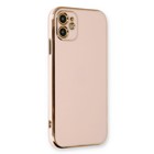 Microsonic Apple iPhone 11 Kılıf Olive Plated Pembe