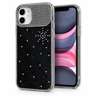 Microsonic Apple iPhone 11 Kılıf ShineGlam Luxe Siyah