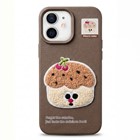 Microsonic Apple iPhone 11 Kılıf Stitched Puppy Plush Cherry Cake