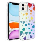 Microsonic Apple iPhone 11 Braille Feel Desenli Kılıf Heart