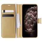 Microsonic Apple iPhone 11 Pro Kılıf Delux Leather Wallet Gold