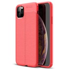 Microsonic Apple iPhone 11 Pro 5 8 Kılıf Deri Dokulu Silikon Kırmızı