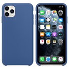 Microsonic Apple iPhone 11 Pro 5 8 Kılıf Liquid Lansman Silikon Çini Mavisi