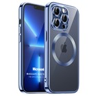 Microsonic Apple iPhone 11 Pro Max Kılıf MagSafe Luxury Electroplate Mavi