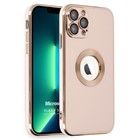 Microsonic Apple iPhone 13 Pro Kılıf Flash Stamp Rose Gold