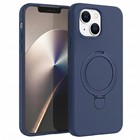 Microsonic Apple iPhone 14 Kılıf Aura Stant MagSafe Lacivert