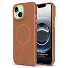 Microsonic Apple iPhone 13 Kılıf MagLeather Pro Kahverengi