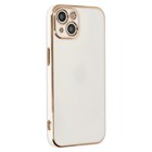 Microsonic Apple iPhone 15 Plus Kılıf Olive Plated Beyaz