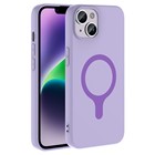 Microsonic Apple iPhone 14 Kılıf Pastello MagSafe Lila
