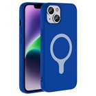 Microsonic Apple iPhone 14 Kılıf Pastello MagSafe Saks Mavi