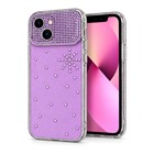 Microsonic Apple iPhone 13 Kılıf ShineGlam Luxe Pembe
