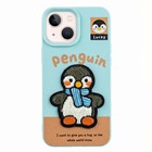 Microsonic Apple iPhone 13 Kılıf Stitched Puppy Plush Lucky Penguin