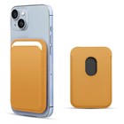 Microsonic Apple iPhone 15 Plus Leather Wallet MagSafe Sarı
