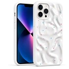 Microsonic Apple iPhone 13 Pro Max Kılıf Rippledots Beyaz