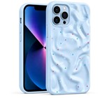 Microsonic Apple iPhone 13 Pro Max Kılıf Rippledots Mavi