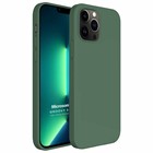 Microsonic Apple iPhone 13 Pro Max Kılıf Groovy Soft Koyu Yeşil