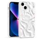 Microsonic Apple iPhone 15 Plus Kılıf Rippledots Beyaz