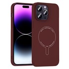 Microsonic Apple iPhone 14 Pro Max Kılıf AirFit MagSafe Bordo