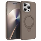Microsonic Apple iPhone 14 Pro Max Kılıf Aura Stant MagSafe Kahverengi