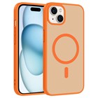Microsonic Apple iPhone 15 Kılıf MagSmoke Neo Turuncu
