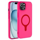 Microsonic Apple iPhone 15 Kılıf Pastello MagSafe Koyu Pembe