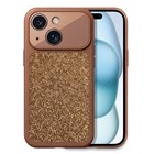 Microsonic Apple iPhone 15 Kılıf Ruby Sparkle Kahverengi