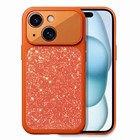 Microsonic Apple iPhone 15 Kılıf Ruby Sparkle Turuncu