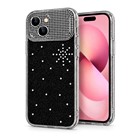 Microsonic Apple iPhone 15 Kılıf ShineGlam Luxe Siyah