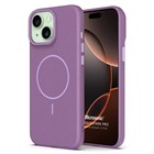 Microsonic Apple iPhone 15 Plus Kılıf MagLeather Pro Lila