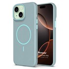 Microsonic Apple iPhone 15 Plus Kılıf MagLeather Pro Mavi