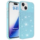 Microsonic Apple iPhone 15 Plus Kılıf Sparkle Shiny Mavi