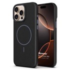 Microsonic Apple iPhone 15 Pro Kılıf MagLeather Pro Siyah