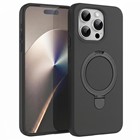 Microsonic Apple iPhone 15 Pro Max Kılıf Aura Stant MagSafe Siyah