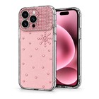 Microsonic Apple iPhone 15 Pro Max Kılıf ShineGlam Luxe Rose