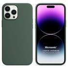 Microsonic Apple iPhone 15 Pro Max Kılıf Liquid Lansman Silikon Yeşil