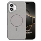 Microsonic Apple iPhone 16 Kılıf MagLeather Pro Gri