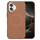Microsonic Apple iPhone 16 Kılıf MagLeather Pro Kahverengi