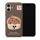 Microsonic Apple iPhone 16 Kılıf Stitched Puppy Plush Cherry Cake