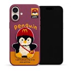 Microsonic Apple iPhone 16 Kılıf Stitched Puppy Plush Cute Penguin