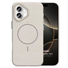 Microsonic Apple iPhone 16 Plus Kılıf MagLeather Pro Bej