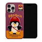 Microsonic Apple iPhone 16 Pro Kılıf Stitched Puppy Plush Cute Penguin