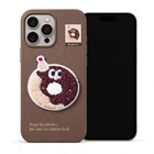 Microsonic Apple iPhone 16 Pro Kılıf Stitched Puppy Plush Doughnut
