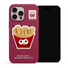 Microsonic Apple iPhone 16 Pro Kılıf Stitched Puppy Plush French Fries
