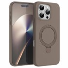 Microsonic Apple iPhone 16 Pro Max Kılıf Aura Stant MagSafe Kahverengi