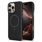 Microsonic Apple iPhone 16 Pro Max Kılıf MagLeather Pro Siyah