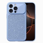 Microsonic Apple iPhone 16 Pro Max Kılıf Ruby Sparkle Mavi