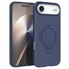 Microsonic Apple iPhone 17 Air Kılıf Aura Stant MagSafe Lacivert