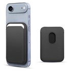 Microsonic Apple iPhone 17 Air Leather Wallet MagSafe Siyah