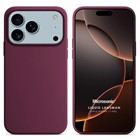 Microsonic Apple iPhone 17 Pro Kılıf Liquid Lansman Silikon Bordo